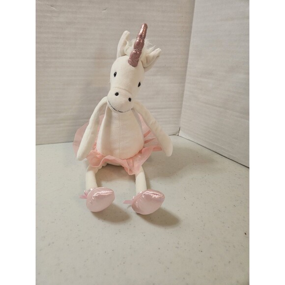 JELLYCAT Dancing Darcey White UNICORN Ballerina Pink Tutu Plush Stuffed Animal - Picture 1 of 6